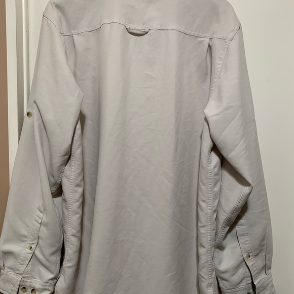 The North Face Mens Long Sleeve Button Beige Shirt - Picture 6 of 10